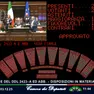 Un fermo immagine mostra l'approvazione in prima lettura il ddl Valditara con 151 voti a favore e 113 contrari e 1 astenuto