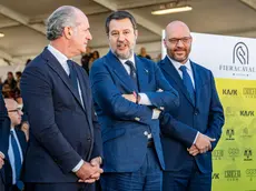 Fontana, Salvini e Zaia a Fieracavalli, Verona