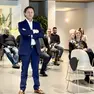 Ferruccio Meroi, presidente Alfa Sistemi, insieme al suo team
