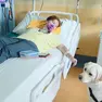 Barbara con al suo fianco l'amata cagnolina Joy. Fonte: Regione Veneto