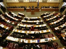 Zagabria - Una veduta dell’interno del Sabor, il Parlamento croato