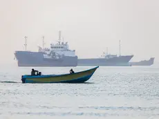 Una imbarcazione sullo stretto di Hormuz