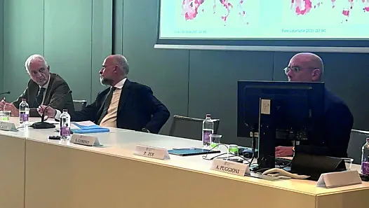 La presentazione del report di Bankitalia nella sede della Fondazione Friuli a Udine