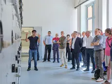 La visita alla cabina elettrica di Roiano (foto Massimo Silvano)