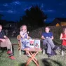 I finalisti dello Strega a Selvazzano: da sinistra Michele Mari, la moderatrice Valentina Berengo, Matteo Nucci ed Elena Rui (foto Piran)