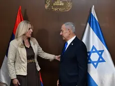 Željka Cvijanović, componente serba della presidenza di BiH, e il premier Netanyahu