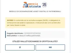 Uno dei finti messaggi dell'agenzia delle entrate
