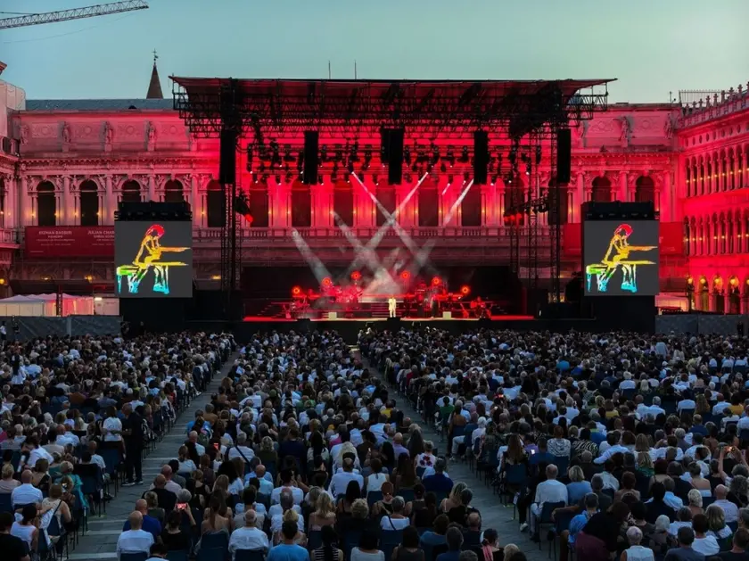 Piazza San Marco allestita per un concerto