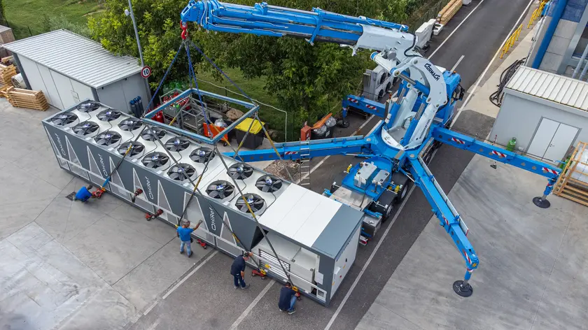 Un refrigeratore per un data center realizzato dalla padovana HiRef, esempio della filiera produttiva nordestina