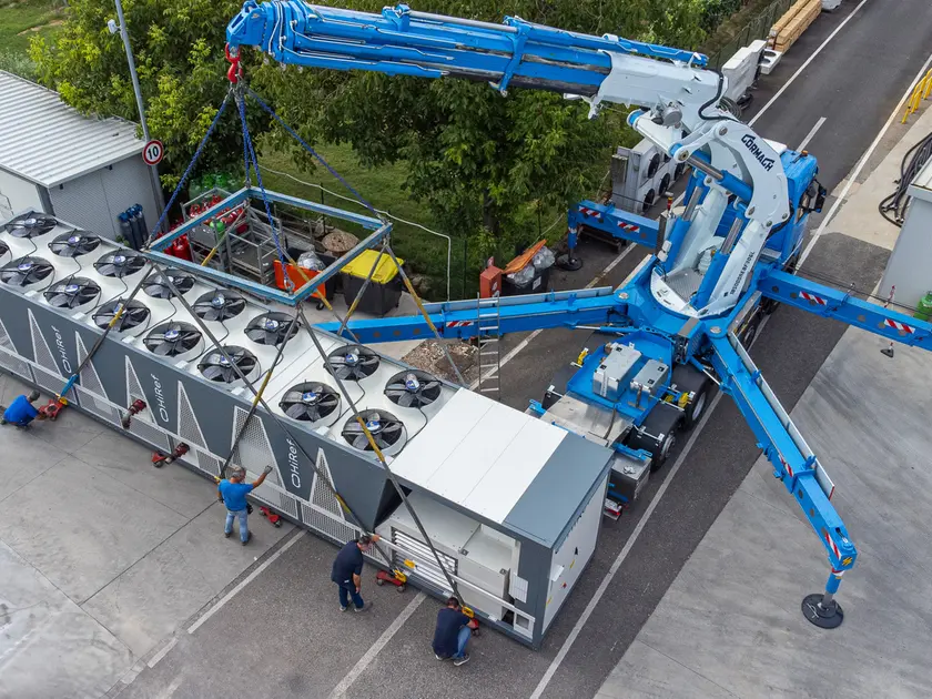 Un refrigeratore per un data center realizzato dalla padovana HiRef, esempio della filiera produttiva nordestina