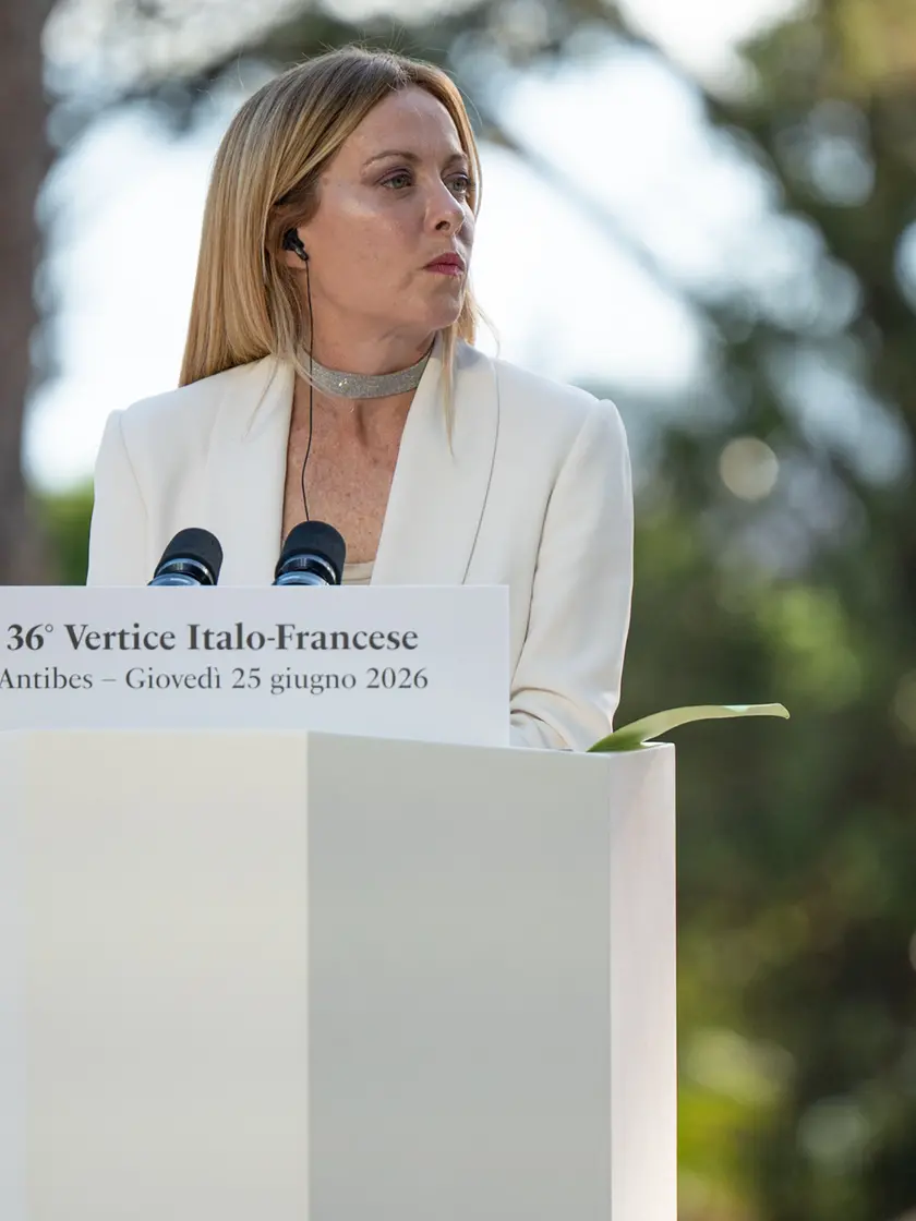 La Premier Giorgia Meloni a Villa Eilenroc per il 36° Vertice franco-italiano
