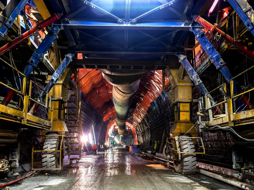 Il cantiere dell'Eurotunnel tra Italia e Austria