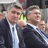 Il presidente Milanović e il premier Plenković (foto Večernji list)