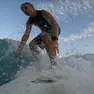 Alessio Rovere sulla tavola da surf