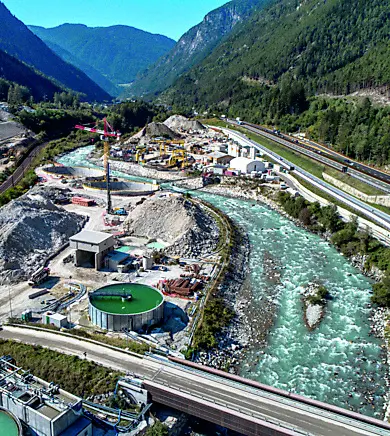 Il cantiere della galleria di base del Brennero