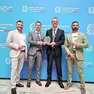 Il premio ritirato da Abbate, Gardenal, Pecci e Fornasier