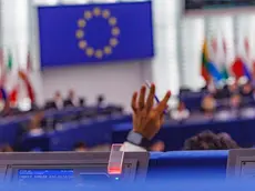 epa13097778 Members of the European Parliament participate in the voting during the European Parliament session in Strasbourg, France, 08 July 2026. EPA/OLIVIER MATTHYS