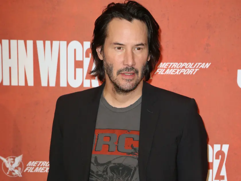 Keanu Reeves alla presentazione di un film