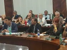 Le delegazioni dei sindacati al tavolo con Electrolux
