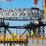 Il cantiere dell’impresa trevigiana Maeg per la costruzione del Bosco dello Sport a Venezia