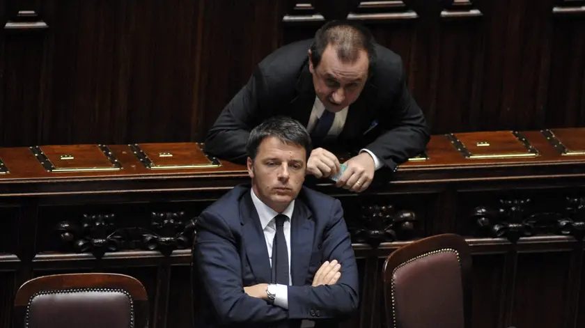 Ettore Rosato con Matteo Renzi ai tempi del governo guidato dall’allora segretario del Partito democratico