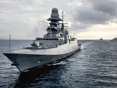 Una fregata della classe Fremm costruita da Fincantieri