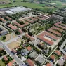 Una veduta aerea della caserma Cavarzerani di Udine