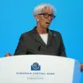 Christine Lagarde, governatrice della Banca Centrale Europea in conferenza stampa