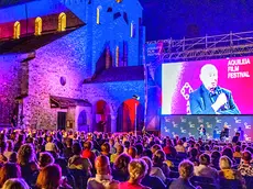 Il pubblico all’Aquileia Film Festival nella serata con Paolo Mieli