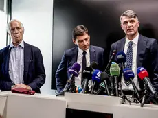 Da sinistra Giovanni Malagò, Leonardo e Paolo Maldini