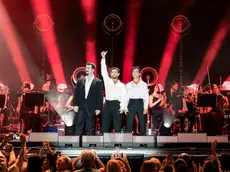 I tre tenori de Il Volo durante un concerto (Foto Alice Dobrigna)