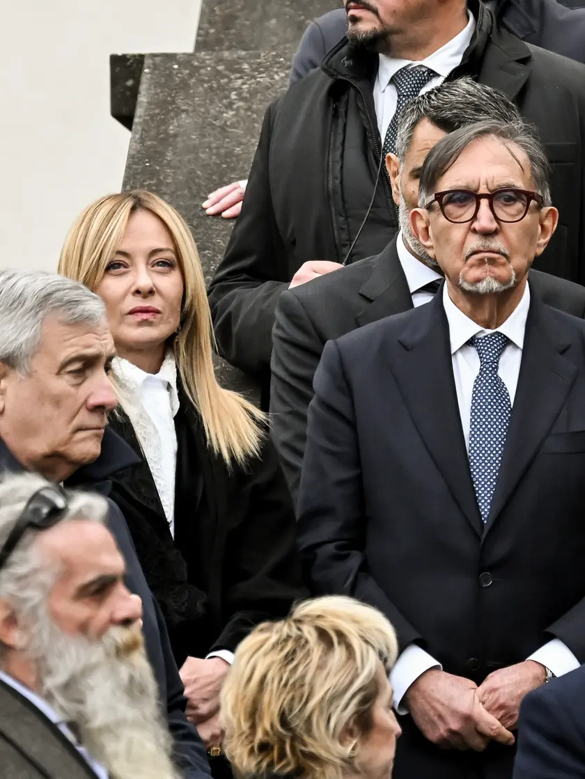Antonio Tajani, Giorgia Meloni e Ignazio La Russa
