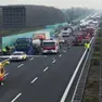 Un incidente in A4 in una foto d'archivio