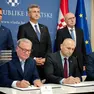 La firma dell’accordo ieri a Zagabria fra il governo croato, il socio locale e Beretta Holding