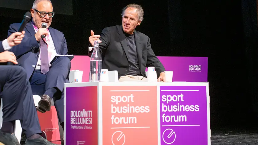 Franco Baresi a Belluno durante l'evento organizzato da Nem