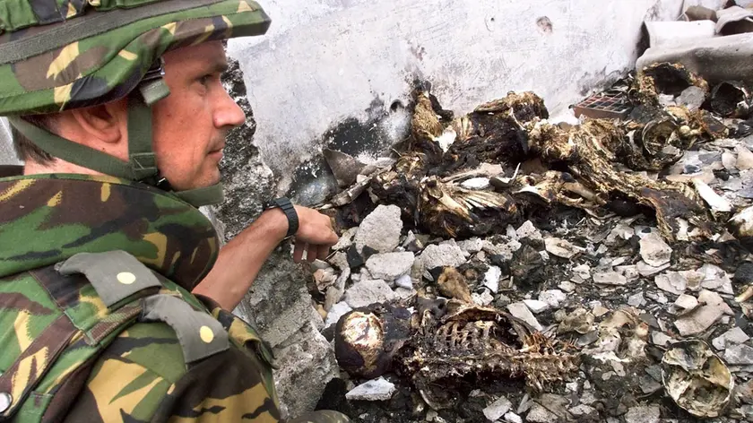 Una fossa comune trovata a Velika Krusa in Kosovo