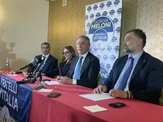 Da sinistra Enoch Soranzo, Elena Donazzan, il ministro Adolfo Urso e Luca De Carlo