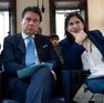 Giuseppe Conte ed Elly Schlein (foto Ansa)
