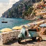 Un'immagine simbolo di vacanze all'italiana negli anni Sessanta elaborata dell'AI