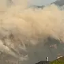 La nube di fumo vista da Tolmezzo