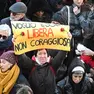 Una manifestazione in occasione della Giornata internazionale per l'eliminazione della violenza contro le donne