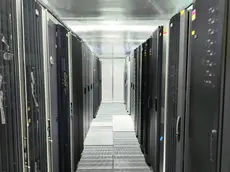 L’interno di un data center di Engineering per l’intelligenza artificiale