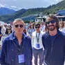 Francesco Milleri, a sinistra, con Leonardo Del Vecchio ad Agordo