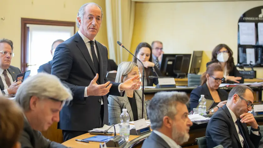 Il presidente del consiglio regionale del Veneto Luca Zaia