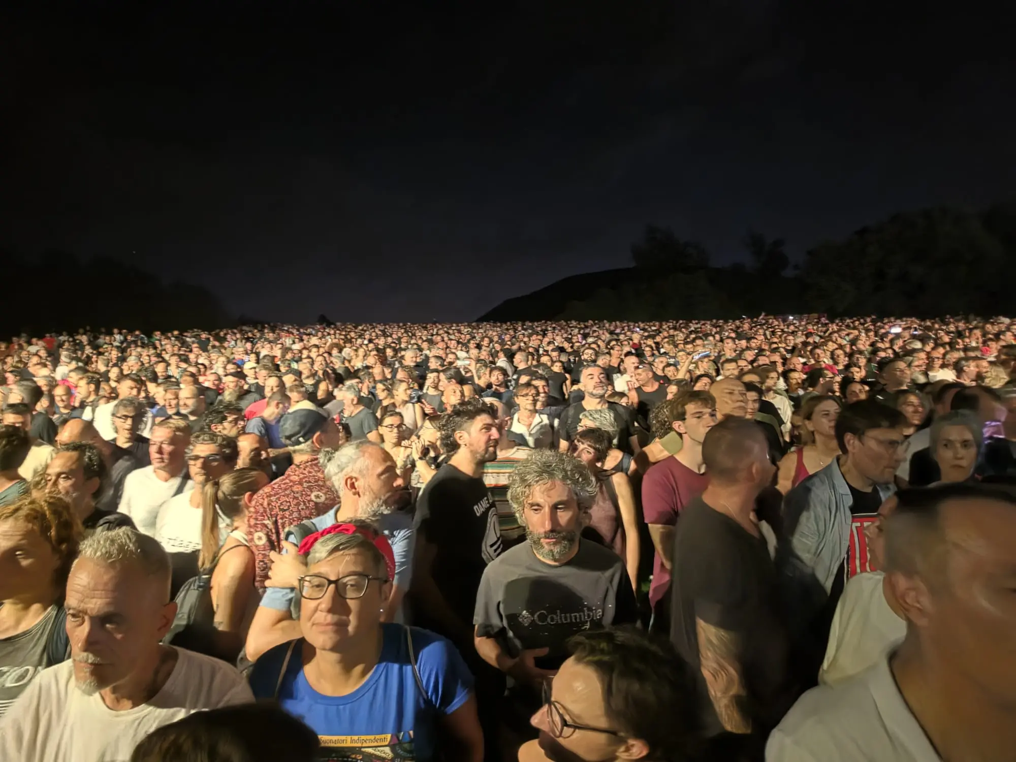 Il pubblico di Marzabotto alla prima data del tour