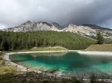 Il bacino di innevamento in Po’ Drusciè a Cortina