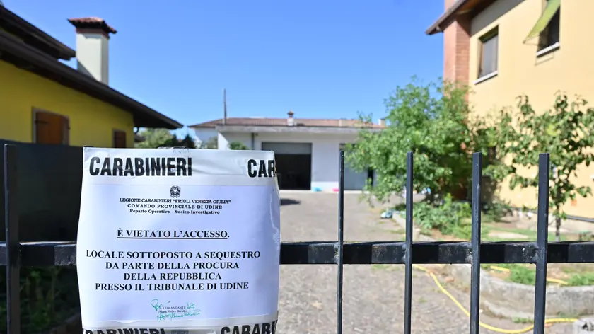L'area del delitto di San Giovanni al Natisone il giorno dopo il femminicidio © Foto Petrussi