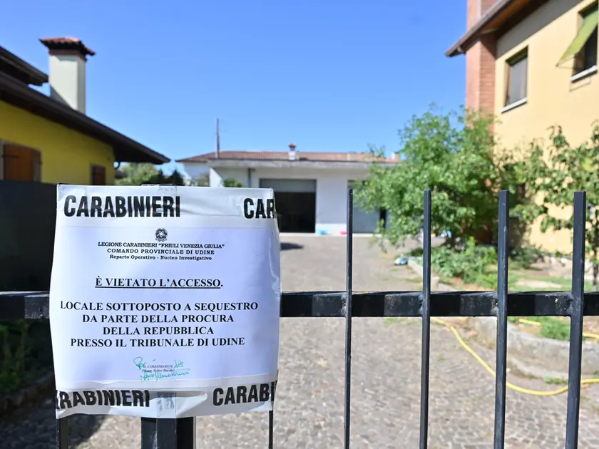 L'area del delitto di San Giovanni al Natisone il giorno dopo il femminicidio © Foto Petrussi
