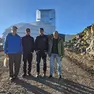 Da destra Enrico Giro, Gabriele Rodeghiero, Rosignoli e Christopher Stubbs del team High-Z Supernova