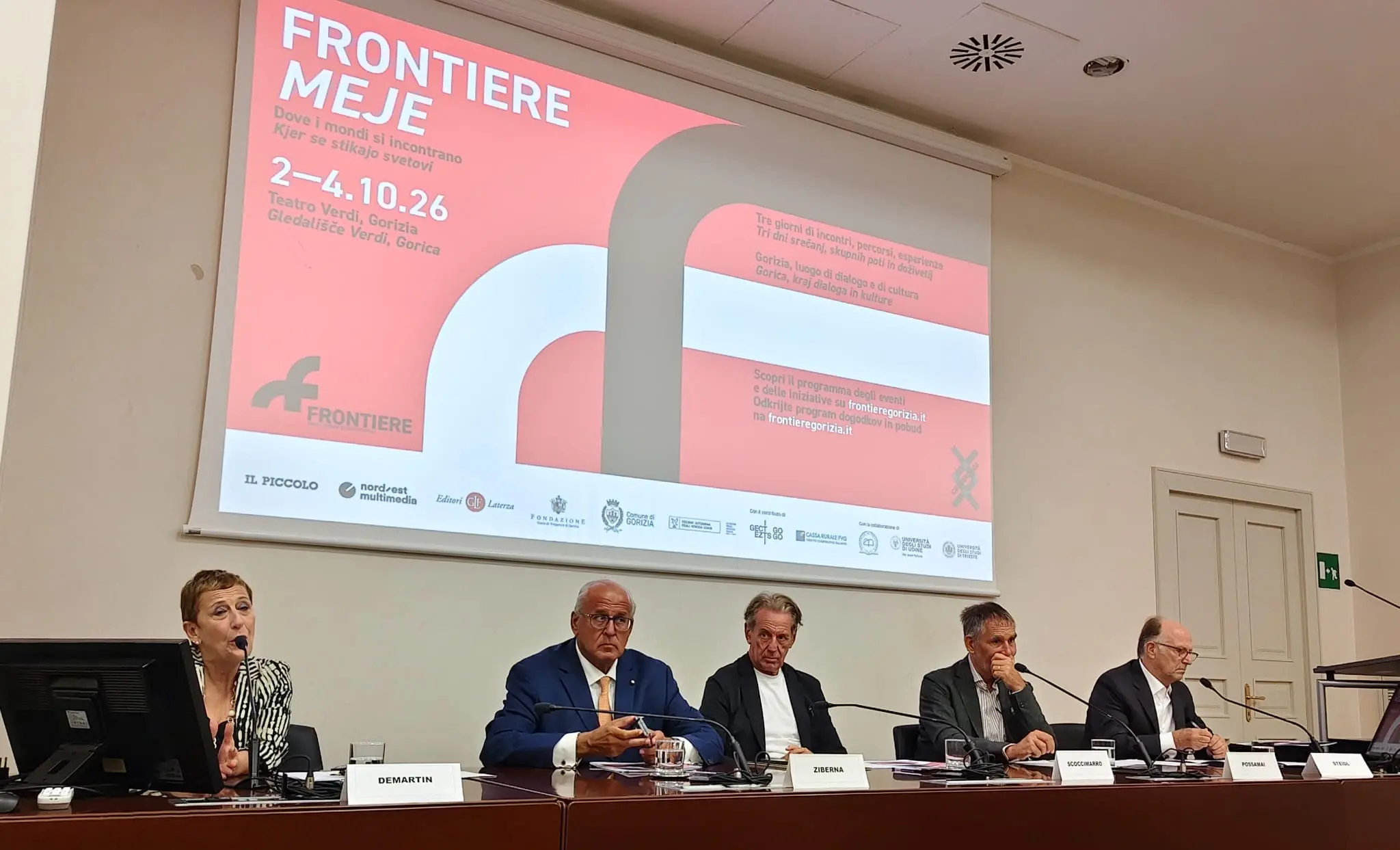 La presentazione del Festival Frontiere nel Palazzo della Regione